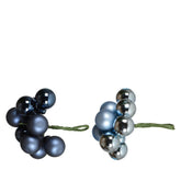 Decoris Glass Bauble Bundle on Wire - Blue